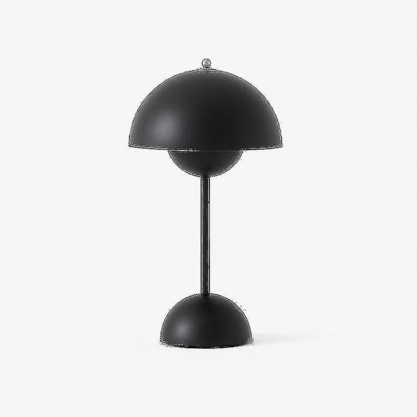LED-kukkakukka-pöytälamppu USB-liitäntä Sängynpäätyyn Hääpöytä Yksinkertainen Rotan Sänky -g USB Rechargeable Black