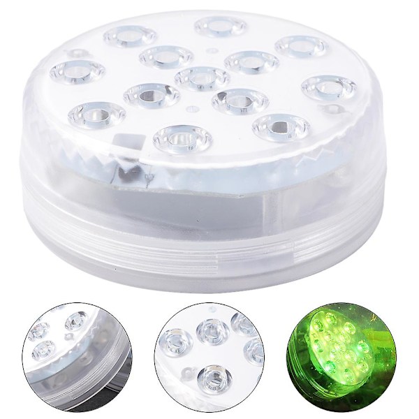 Fiskeakvarium Dekoration Undervands Dam Lampe Dam Lys Undervands Lampe Pool Undervands Lys Pool White 7x7x2.5cm