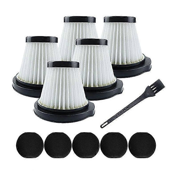 Hepa filter sæt til Deerma DX115 DX115S DX115C håndholdt støvsuger reservedele - God-God black  white
