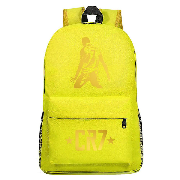 CR7 Ryggsekk med USB-lading, ideell for gutter og jenter, passer til bærbar PC, skolesekker med tyverisikring, flott for reiser Mochila 7