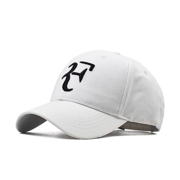 Roger Federer Hat Baseball Cap Sun Hat (FMY) White