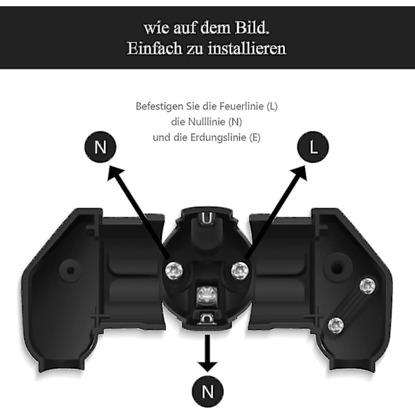 Schuko Stikkontakt Vinklet Stik 3 stk., Jordkontakt Stik Med Anti-kink Hylste, Stik 250v (16a), Strømstik Vinklet Stik Ude