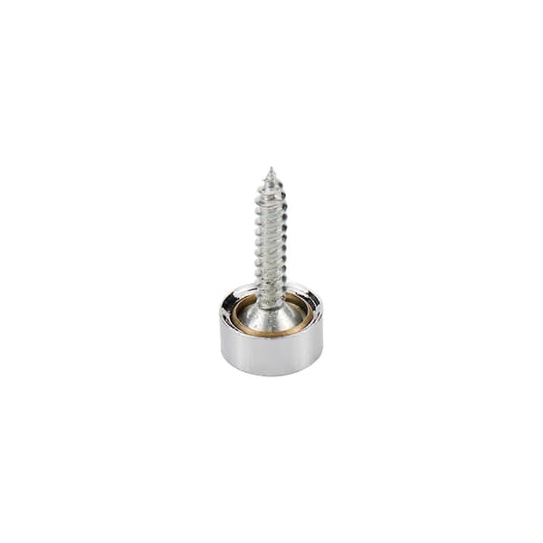 Savagrow 20 stk Speilspikerhette Dekorative Badeskruer Deksel 11 mm Sølv