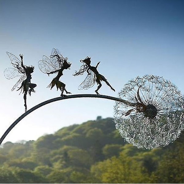 Dansande älva maskros staty prydnad insatser Gratis fraktBY Dandelion B
