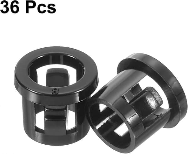 Kabel Snap Bushing Grommets, 36 stk. 8 mm/0,31\" Monteringsdiameter Nylon Snap Bushing