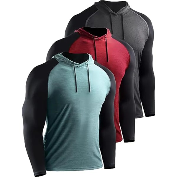 Bodybuilding Muskel Hoodie Mænd Sportswear Træningsjakke Fitness Træning Pullover Atletisk Tracksuirt Løb Hoodie Mænd Light Green L(60-65kg)