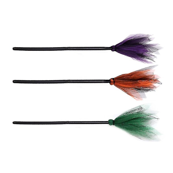 3pcs Witch Broom Wizard Flying Broom Prop Cosplay