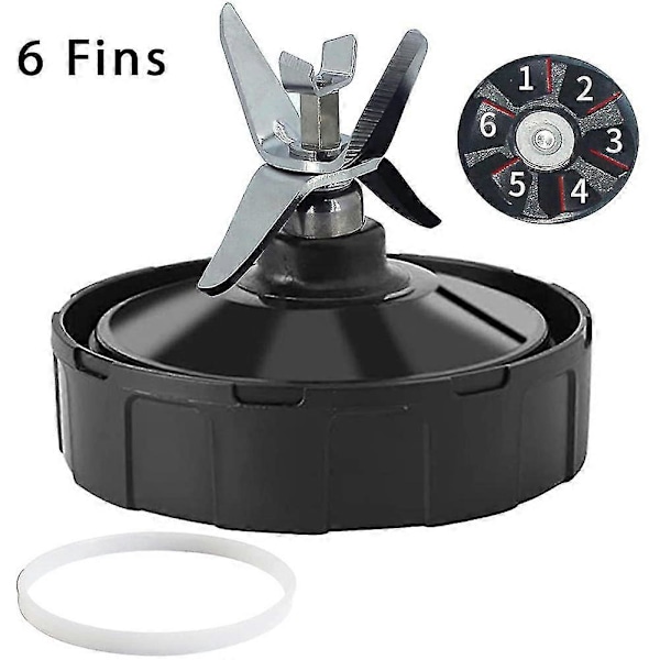 Ersättningsdelar för Ninja Blender, 6 fenor, extraktorblad, blenderkoppdelar för BL450-70