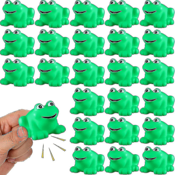 Kumikonnaat, jotka piippaavat ja kelluvat, Vihreä kumikonna, Kylpyammeen lelu vauvan suihkuun, Poikien ja tyttöjen kylpyammeen lelut [DmS] 24pcs