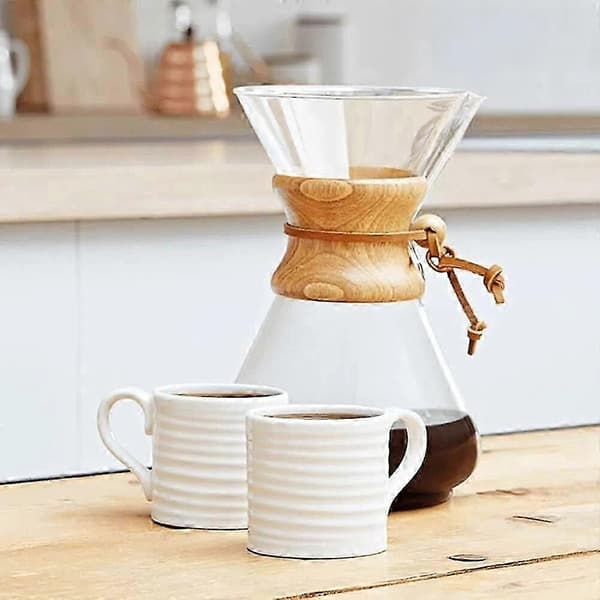 Hæld-Over Kaffebrygger i Glas - Klassisk Serie - Eksklusiv Emballage