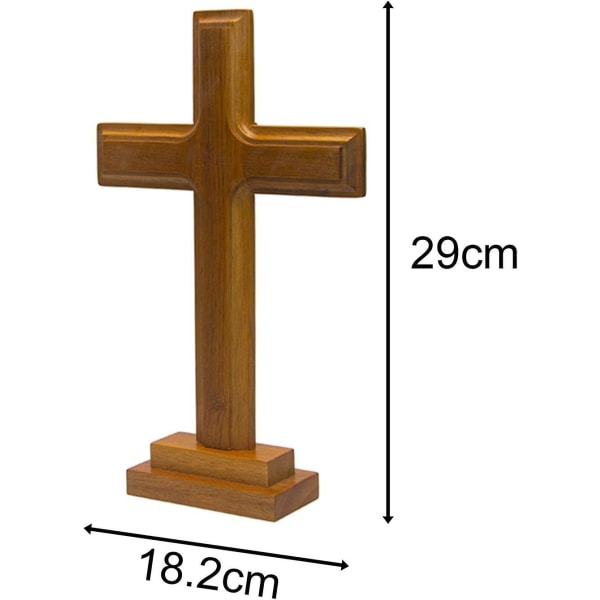 Ståaltare i trä med stativ Dubbelsidigt visningsbord för hem kapell Kyrka Dekor Christian