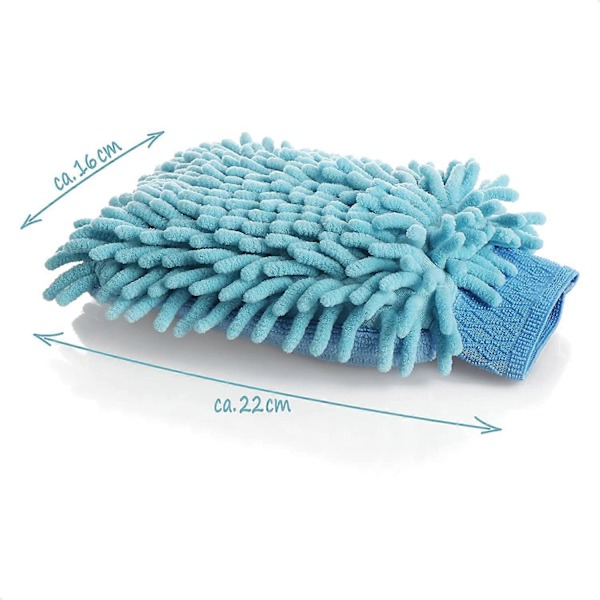 4 stk. Bilvask Handsker, Mikrofiber Vask Handske, Chenille Vask Handske, Absorberende Rengørings Handske, Ultra Blød Vask Handske til Bil Husholdning Rengøring