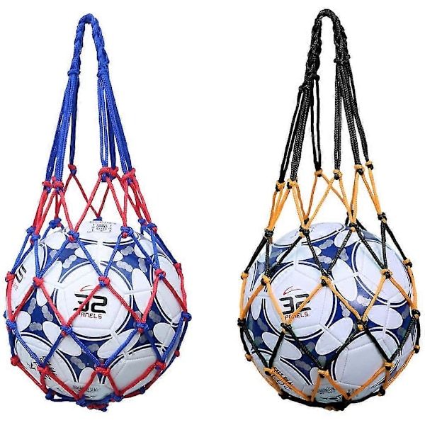 Ball Net Bag, 2 Pcs Portable Mesh Ball Bag Ball Net Storage Mesh Bag Volleyball Basketball Ballsack Soccer Net Bag Handba