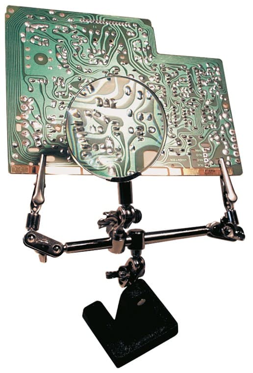 Third Hand with Magnifying Glass and 2.5x Magnification