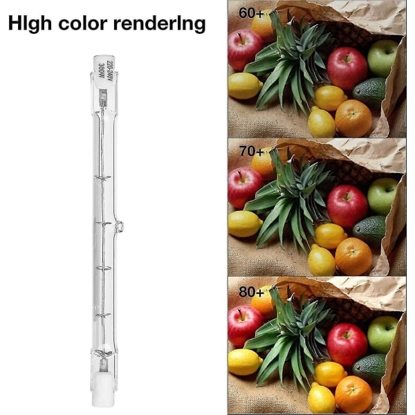 5 stk. Dæmpbare R7s 118mm 300w Halogen Pære