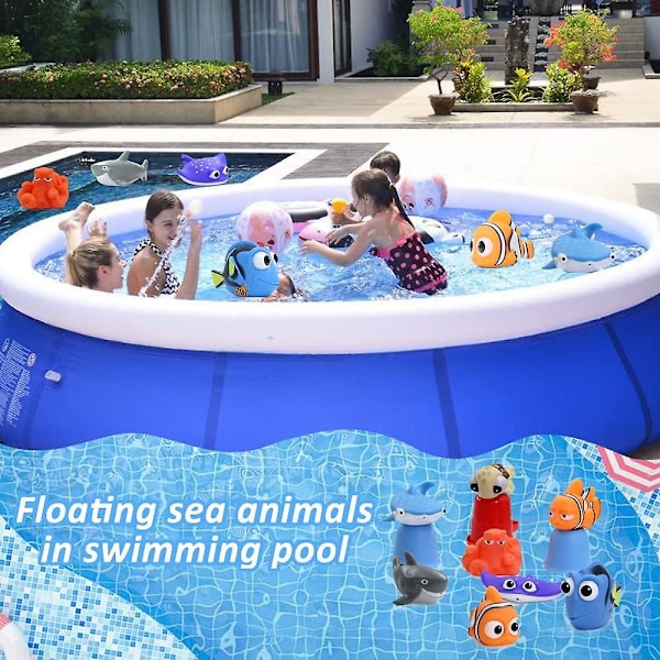 8-pak Finding Nemo Badelegetøj til Baby, Børn og Småbørn - Brug i Brusebad og Pool