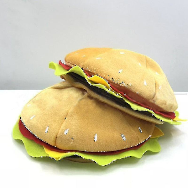Burger Rolig Halloween-hatt Personlighet Party Påsk Söndag Unisex Trendig Casual Beanie Hatt Vuxen Keps