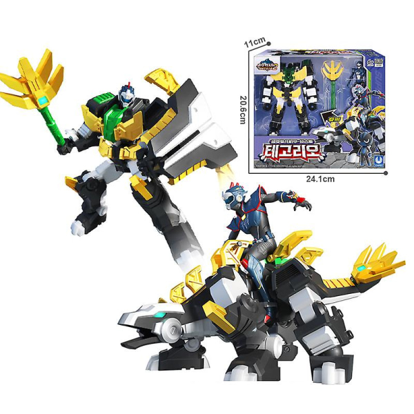 Mini Force 2 Super Dino Power Transformation Robot Leksaker Actionfigurer MiniForce X Simulering Djur Deformation Dinosaurie Leksak (FMY) No Box 8630