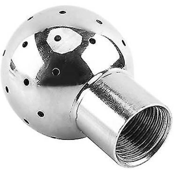 Sanitært rustfrit stål 304 tank sprøjte rengøringskugle fast/roterende 360 CIP rengøring 1/2\" BSP gevind hun-tilslutning med rengøringsdiameter 1m-6m(f