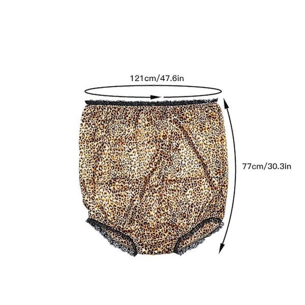 Sjove Store Underbukser Mama Trusser Plus Size Bedstemor Trusser White Elephant Joke Gave til Kvinder Mænd Leopard print