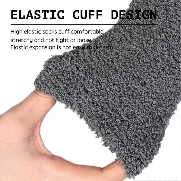 Fuzzy Strumpor Herr, Fuzzy Strumpor Pojkar Bulk, Fluffiga Grip Halkfria Varma Vintertofflor