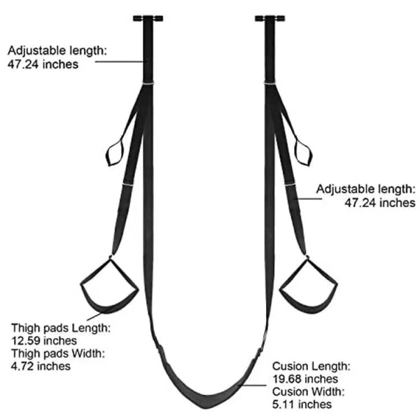 Voksen Sex Sving med Pude Sving Flirt Bondage Sæt Alternativ