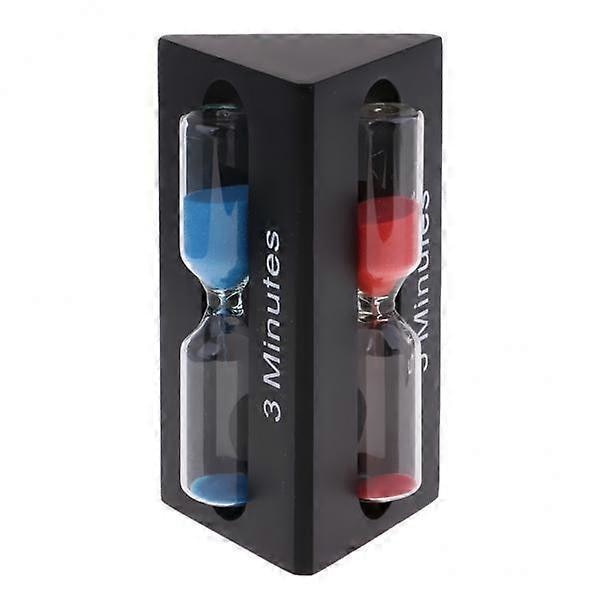 2x 3/5/7 Minutters Sandur Timer Køkken Timer Sort