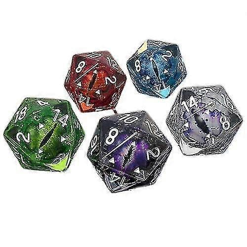 Polyhedral Dragon Eye 20-sidet Terning, Til Rollespil Blue