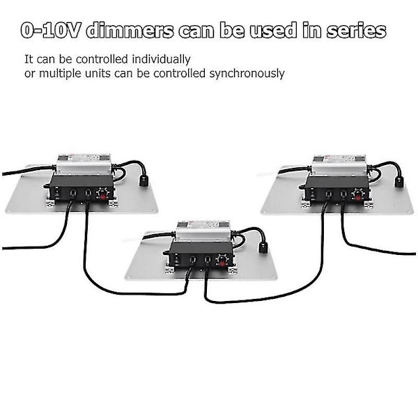 Dc 0-10v Dimmer Switch Serieforbindelse Synkron Controller Til/fra Kompatibel 0/1-10v Dæmpbare Led-drivere Electroni+m