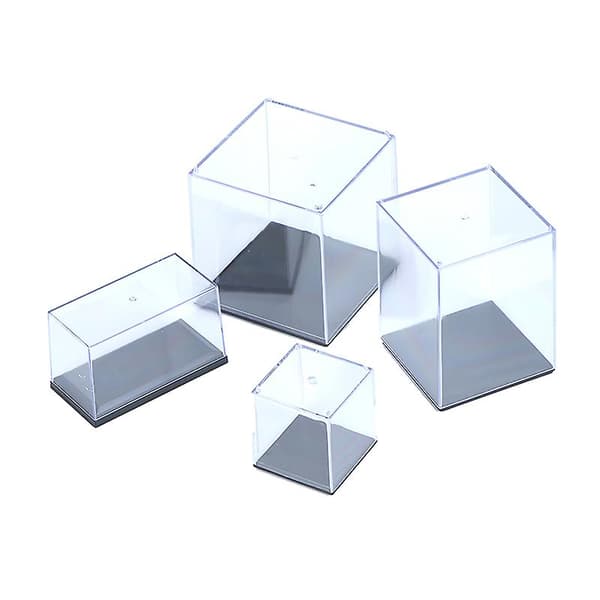 Akryl Displayboks Klar Støvfri Beskyttelse Til Figurmodeller A4 8*8*10 cm