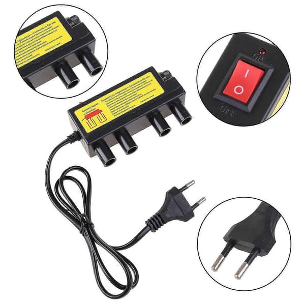 Elektrolyseapparat for rask vannkvalitetstesting Elektrolyse Jernstenger TDS Tester EU Plugg