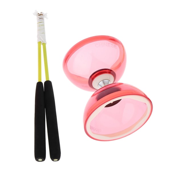 1/2/3/5 Jongleringsleksaker Trippelkullager Diabolo 12cm Med Handstickor & [DmS] Red 12cm 1 Pc