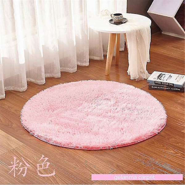 Bademåtte Skridsikker Absorberende Brusebad Badeværelsesmåtte Rund No.a7BY Rose red 80 diameter