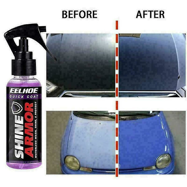 Shine Armor Fortify Quick Coat Keramisk Belegg 3 I 1 Hydrofobisk Bilvoks 30ml 2stk
