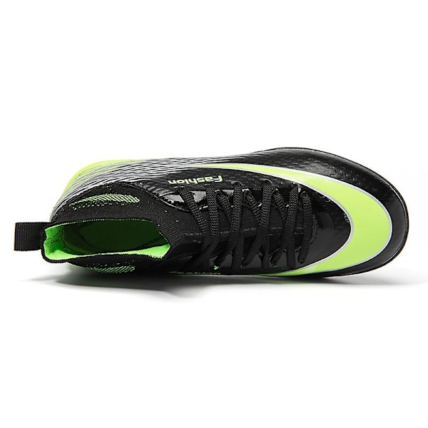 Drengefodboldstøvler med Non-Slip Fodboldstøvler Knopper Græs Fodbold Sneakers Yj818 Black 35
