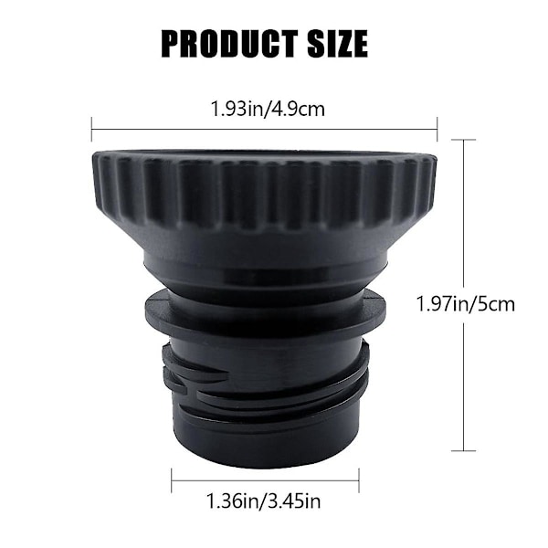 Soda-flaska Adapter för Terra Glasflaska Snabbkoppling Soda-flaska Tillbehör Påfyllningslock Black