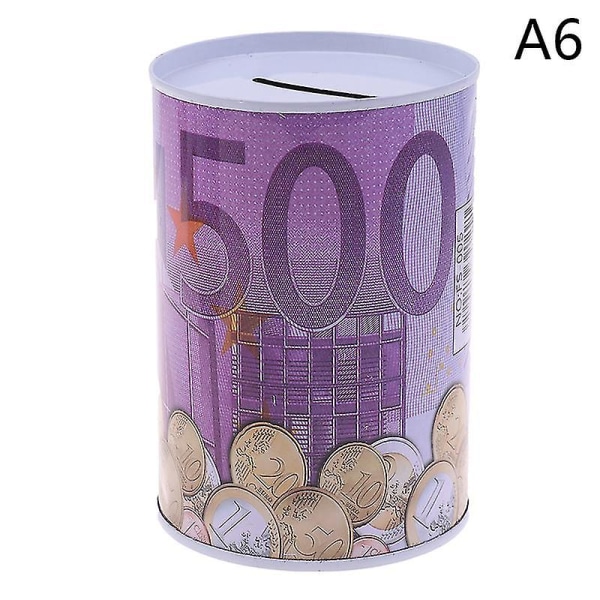 Euro Dollar Pengeboks Trygg Cylinder Spargrisbank Banker For Mynter Innskudd Bokser 500 Euro Appearance 13x15