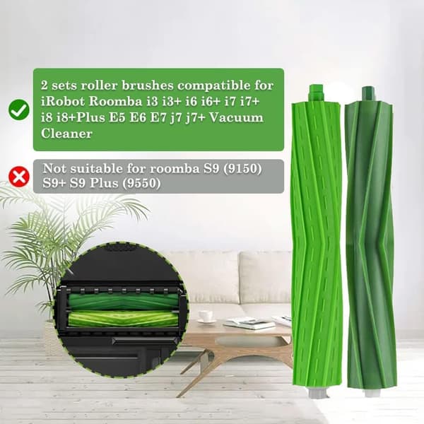 Hovedbørste / gummibørste til iRobot Roomba i7 i7+ E5 E6 i6-serien