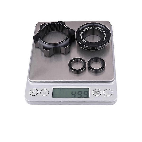 Center Lock Hub Boost Adapter, Center-Lock til 6-huls, 15X100 til 15X110 black