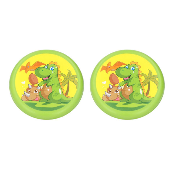 20cm Blød PU Flyvende Disk Legetøj - 2 stk. Dinosaur Park Udendørs Spil til Børn & Voksne