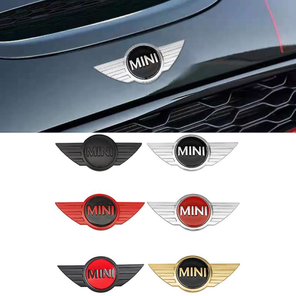 Metalliauton etuhuipun peitetarra takaluukun tunnusmerkki tarra tarvikkeet Mini-logolle Cooper S Countryman Clubman Jcw R50 R52 R56 Johx [DM] G