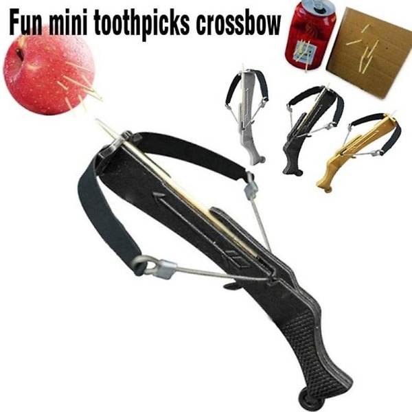 2 par Tandpetare Mini Armborst Bow Cross Arrow Bow Toy [DmS] Random Color 2 Pair