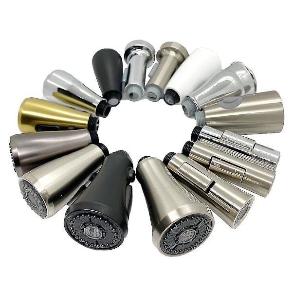 Keittiöhanan suihkupää, vedettävä suihkupää, G1/2-hana 02 Chrome