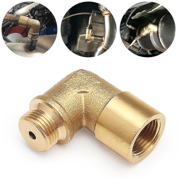 Oppgradert M18 x 1,5 O2 Oksygensensor Forlengeravstand 90 Grader 02 Bung Forlengelse