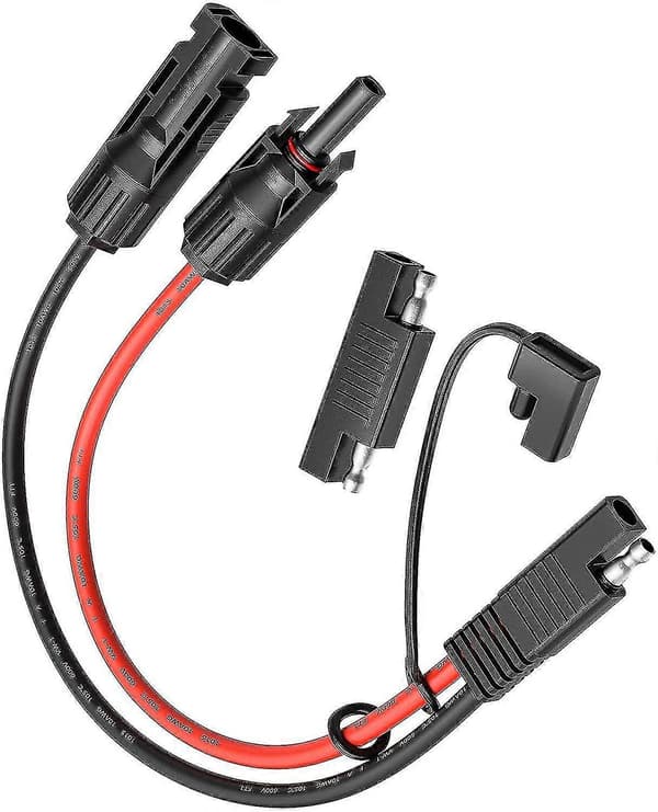 Mc4 Til Sae Adapter Solcellepanel Til Sae 10 Awg Adapter - 50cm Rv Solcellepanel Batteriladesett [DB]