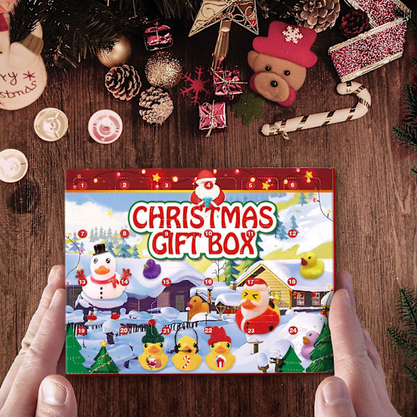 Julekalender - Gummiande Julekalender 24 stk YIY9.27  SMCS.9.27