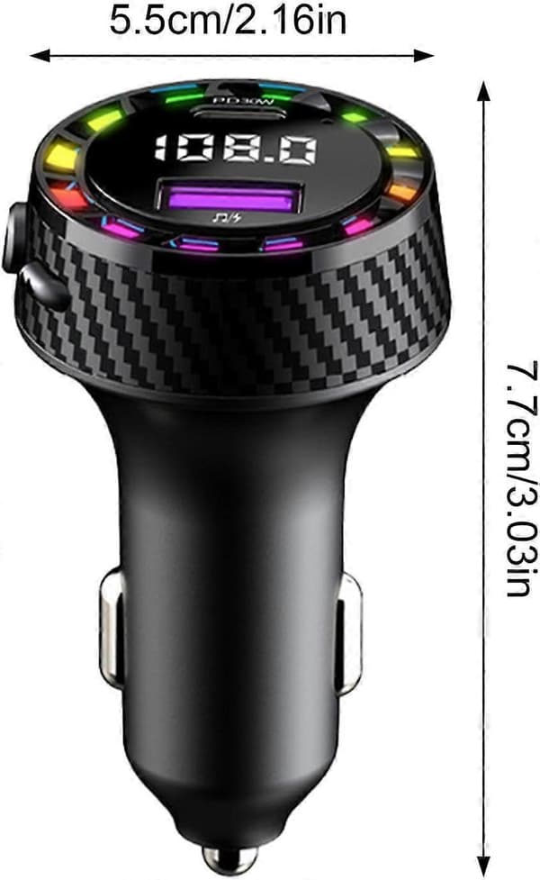 Biloplader | Farverig biloplader | 2-ports biloplader, digitalt display
