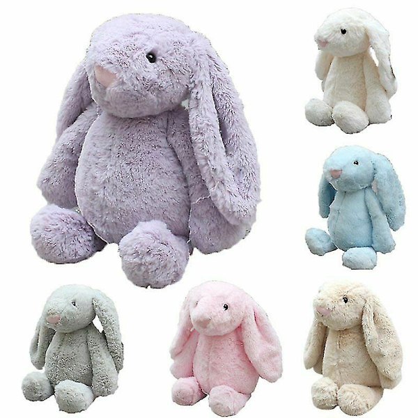 Pehmeä Pupu Plussilelu, Täytetty Jänis, Lasten Pääsiäislahja Nuken Penda-hy Beige 25cm