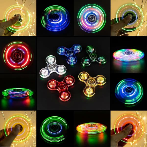 Let Fidget Spinner, Let Fidget Finger Legetøj Hånd Spinner - Stressreduktion og Angstdæmpende Hånd Spinner til Børn, blå [DB]