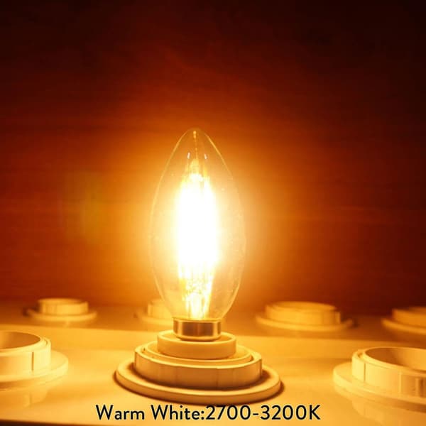 LED-lys pærer 4W B22 BC dimmbare LED-filament lyspærer varm hvit lys lamper
